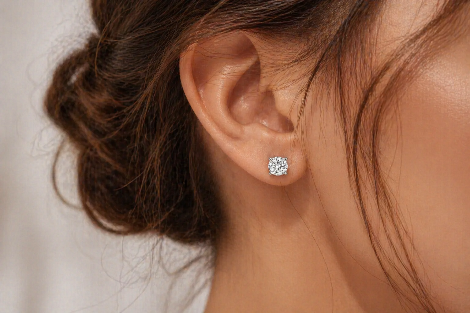 Classic Diamond Stud Earrings