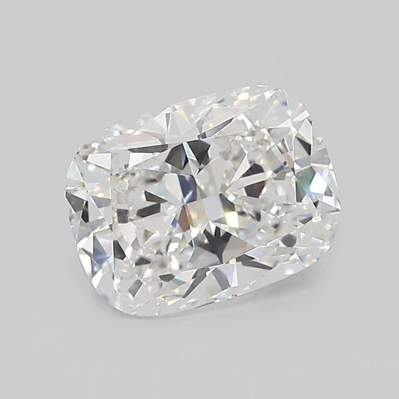 The Pave Ashley Set With A 2 Carat Elongated Cushion Lab Diamond