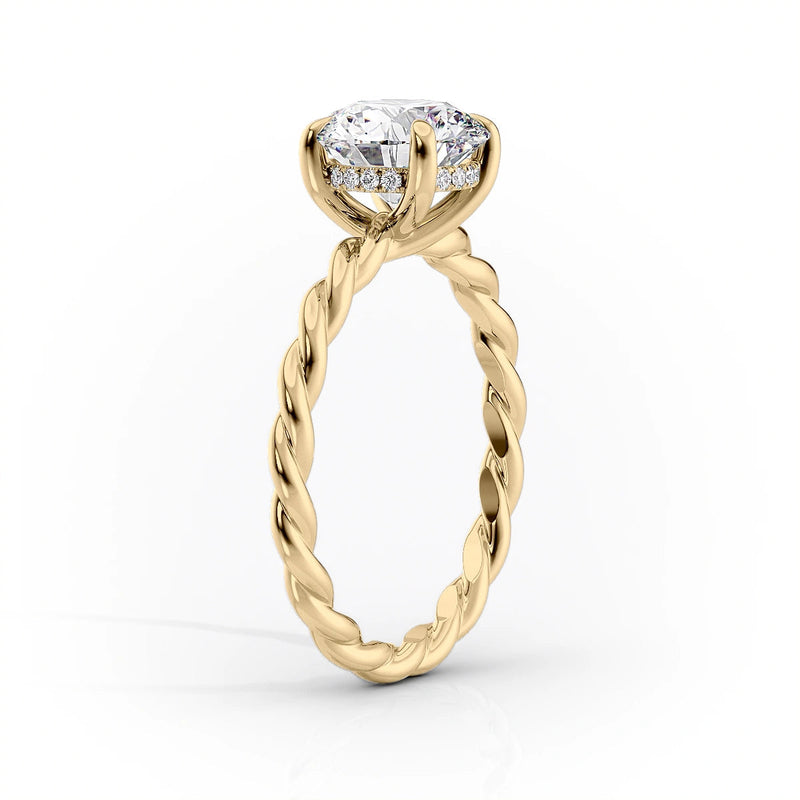The Alice Set With A 2 Carat Oval Lab Diamond