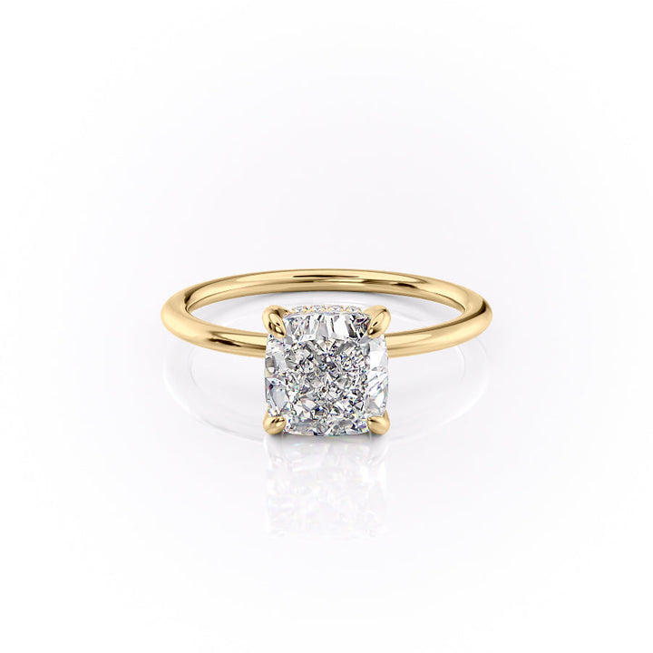 The Kamellie Set With A 2 Carat Cushion Lab Diamond