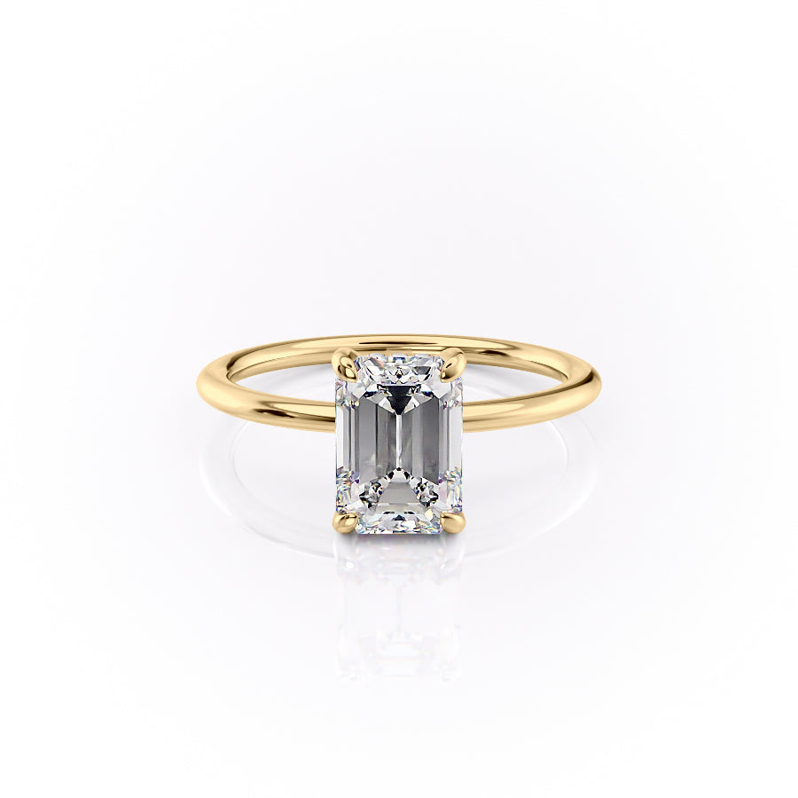 The Kamellie Set With A 2 Carat Emerald Lab Diamond