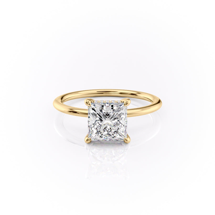 The Kamellie Set With A 2 Carat Princess Lab Diamond