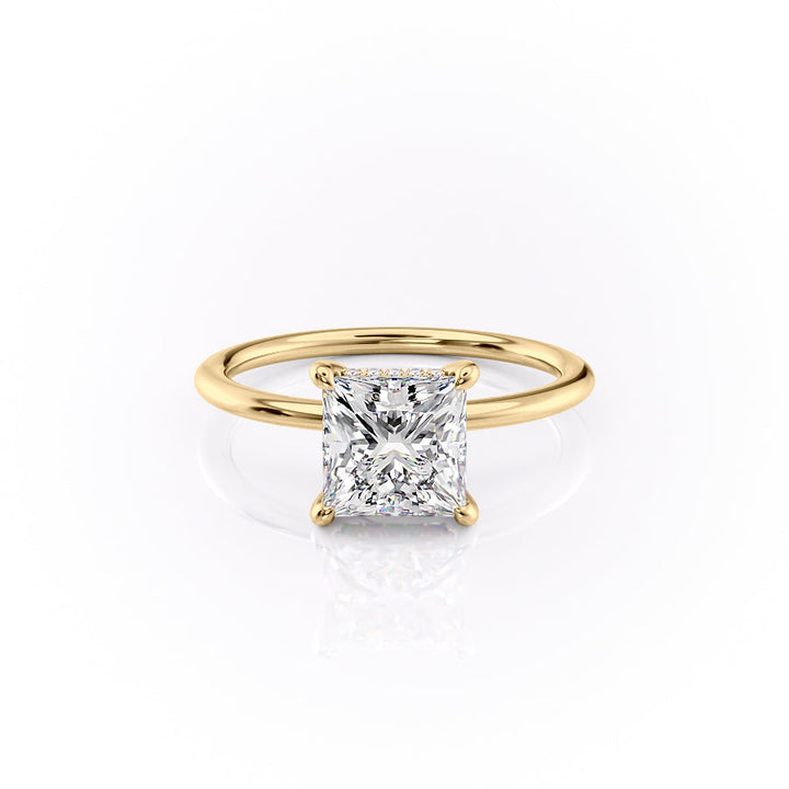 The Kamellie Set With A 2 Carat Princess Lab Diamond