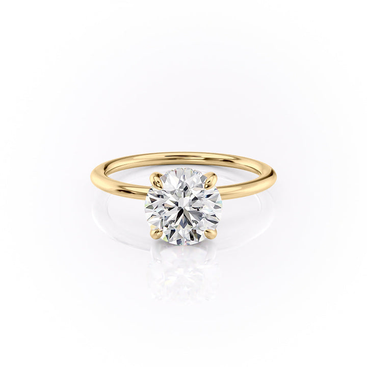 The Kamellie Set With A 2 Carat Round Lab Diamond