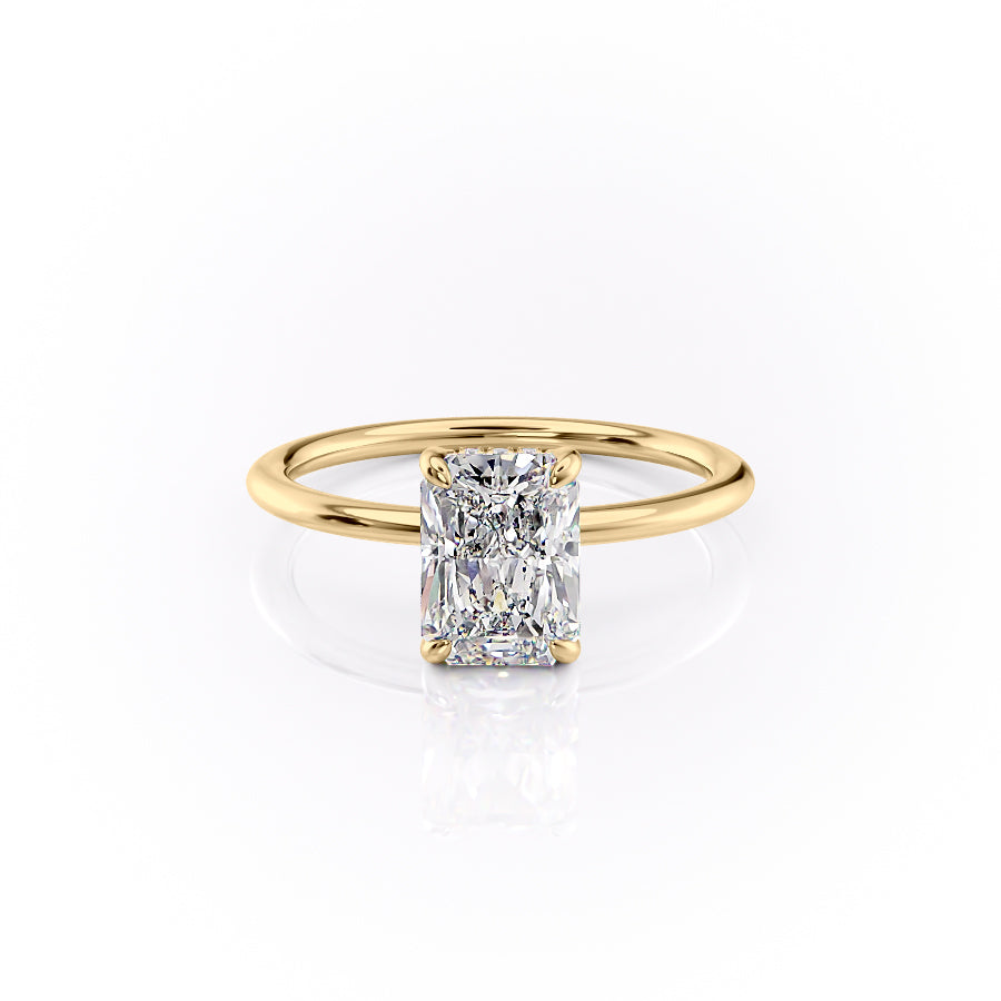 The Kamellie Set With A 2 Carat Radiant Lab Diamond