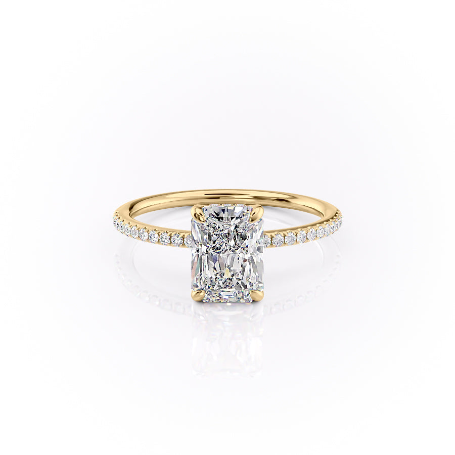 The Pave Kamellie Set With A 2 Carat Radiant Lab Diamond