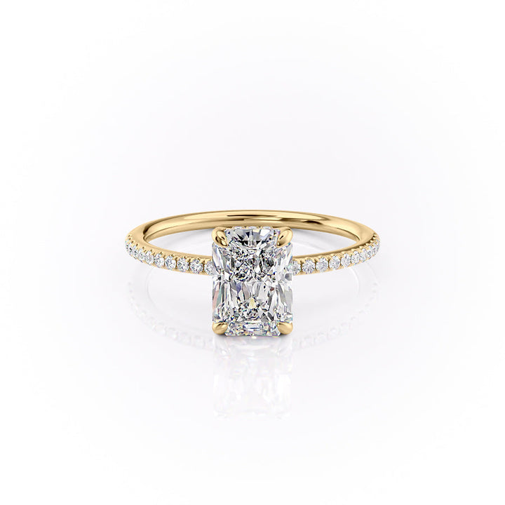 The Pave Kamellie Set With A 2 Carat Radiant Lab Diamond