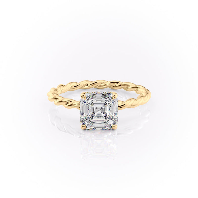 The Alice Set With A 2 Carat Asscher Lab Diamond