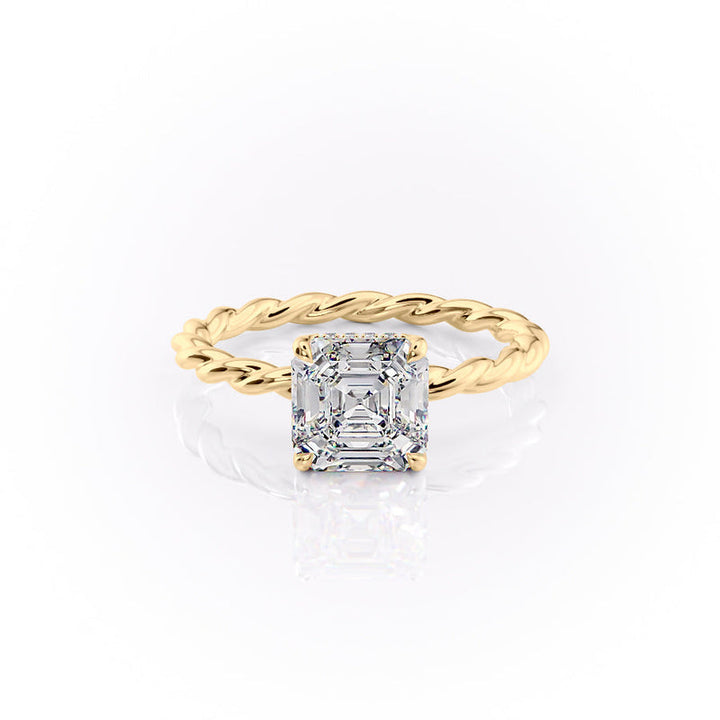The Alice Set With A 2 Carat Asscher Lab Diamond