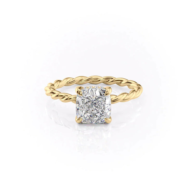 The Alice Set With A 2 Carat cushion Lab Diamond