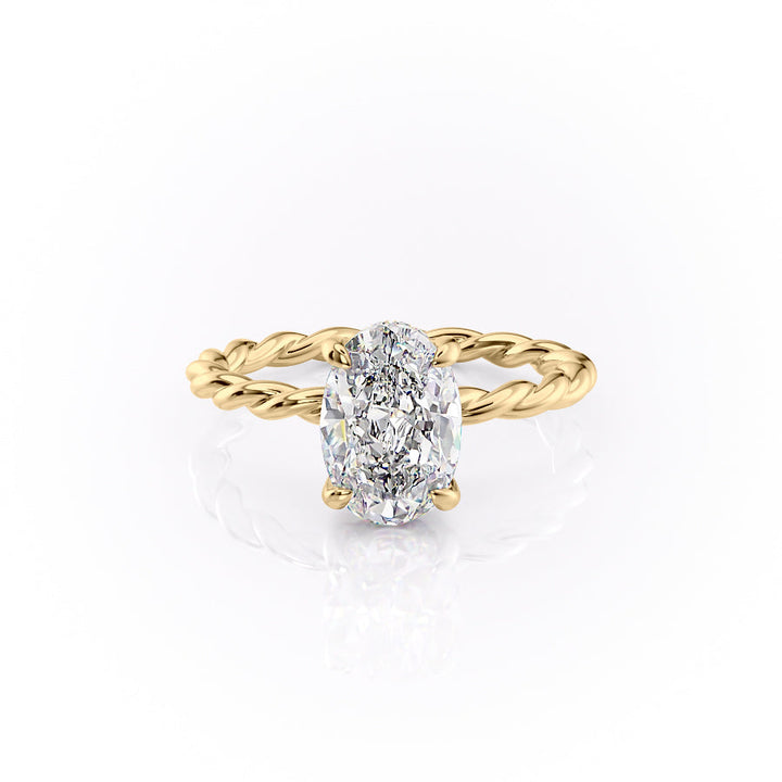 The Alice Set With A 2 Carat Oval Lab Diamond