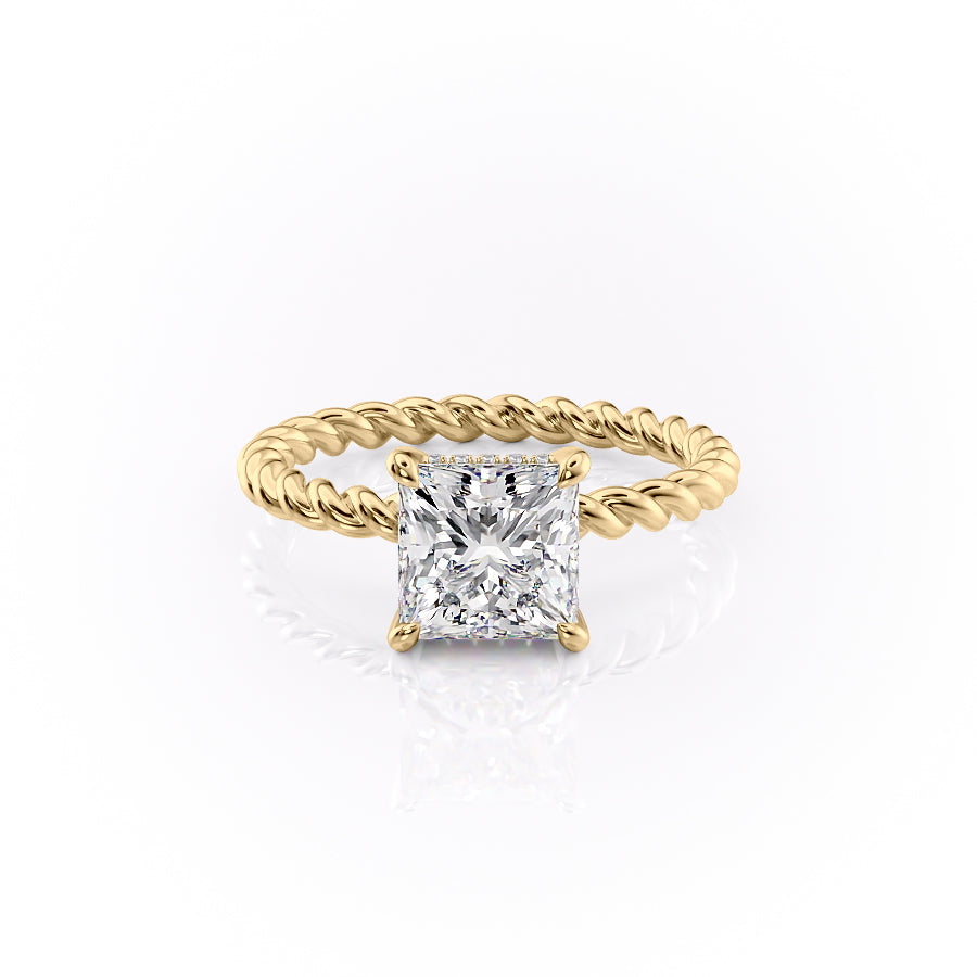 The Alice Set With A 2 Carat Princess Lab Diamond