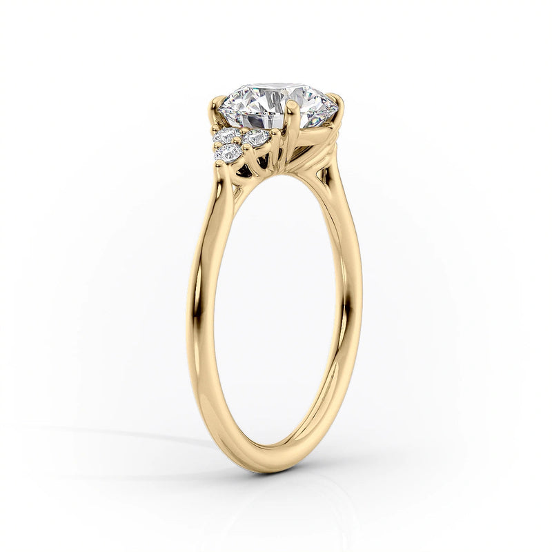 The Scarlett Set With A 2 Carat Round Lab Diamond