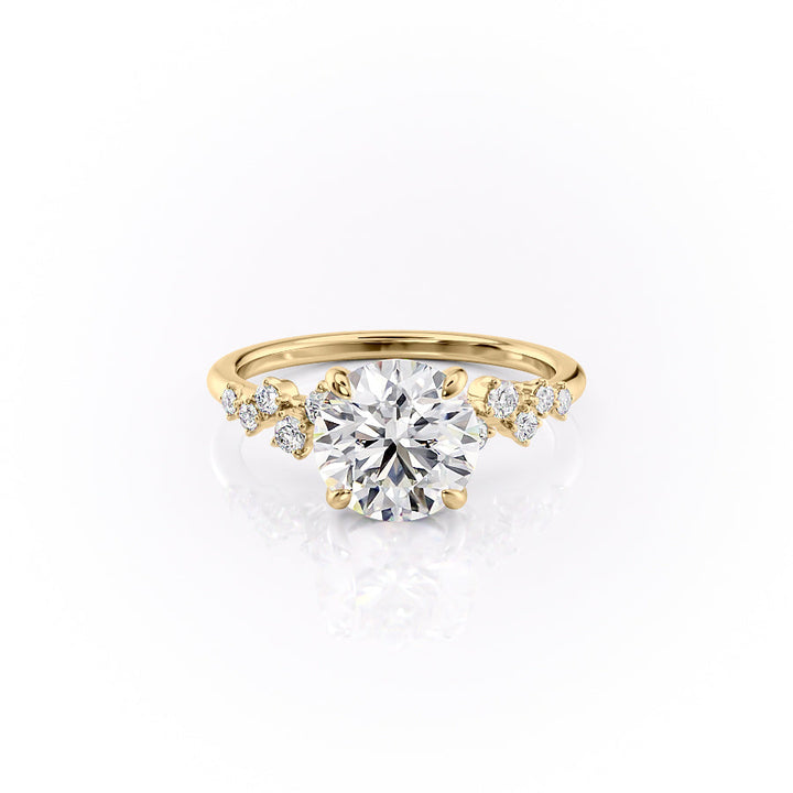 The Mia Set With A 2 Carat Round Lab Diamond