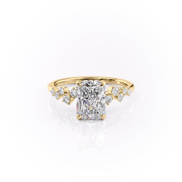 The Mia Set With A 2 Carat Radiant Lab Diamond