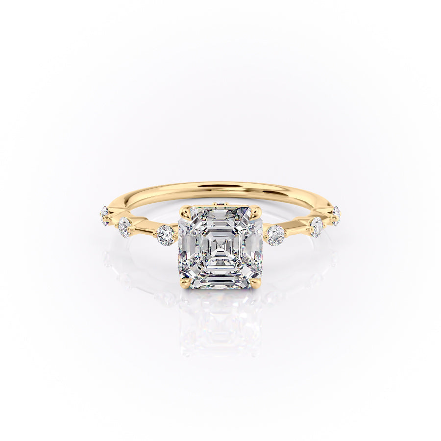 The Penelope Set With A 2 Carat Asscher Lab Diamond