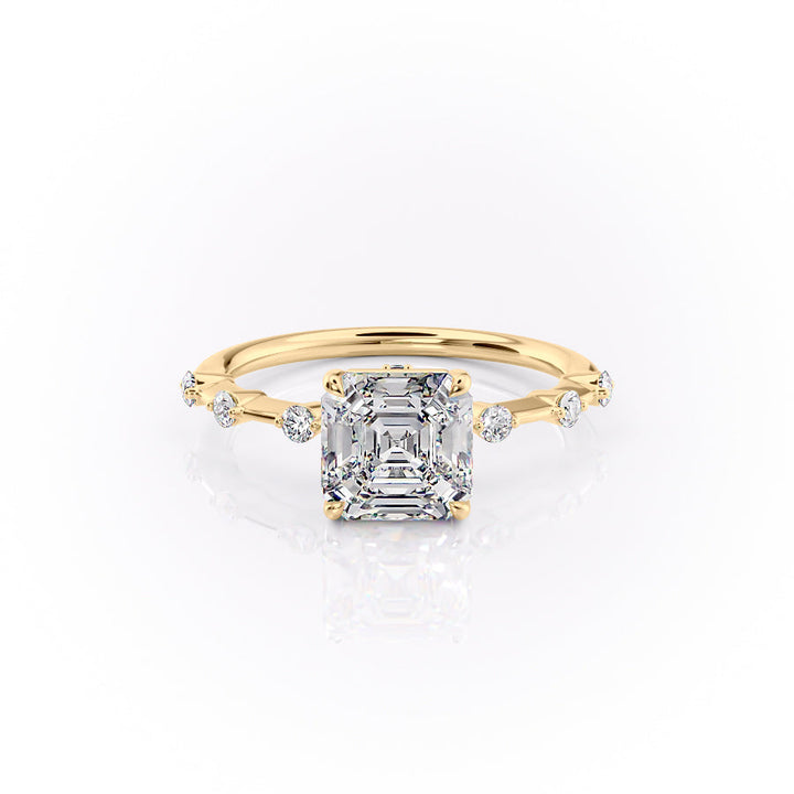 The Penelope Set With A 2 Carat Asscher Lab Diamond