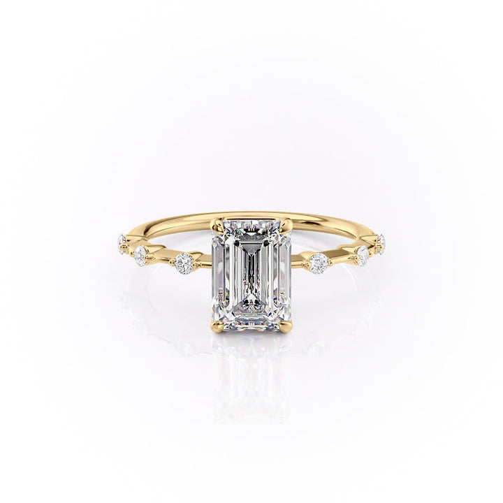 The Penelope Set With A 2 Carat Emerald Lab Diamond