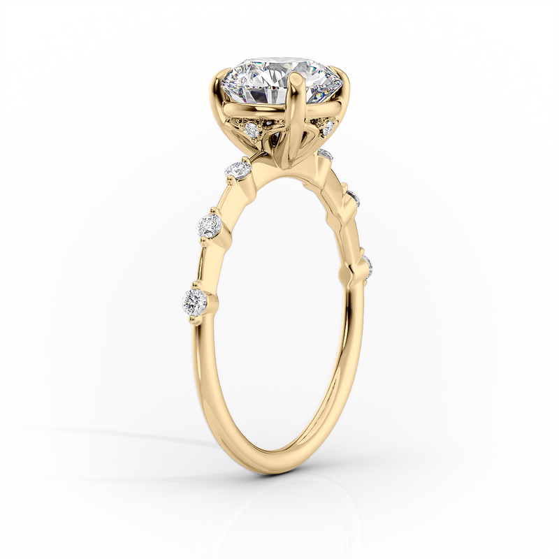 The Penelope Set With A 2 Carat Pear Lab Diamond