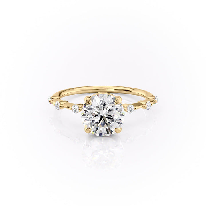 The Penelope Set With A 2 Carat Round Lab Diamond