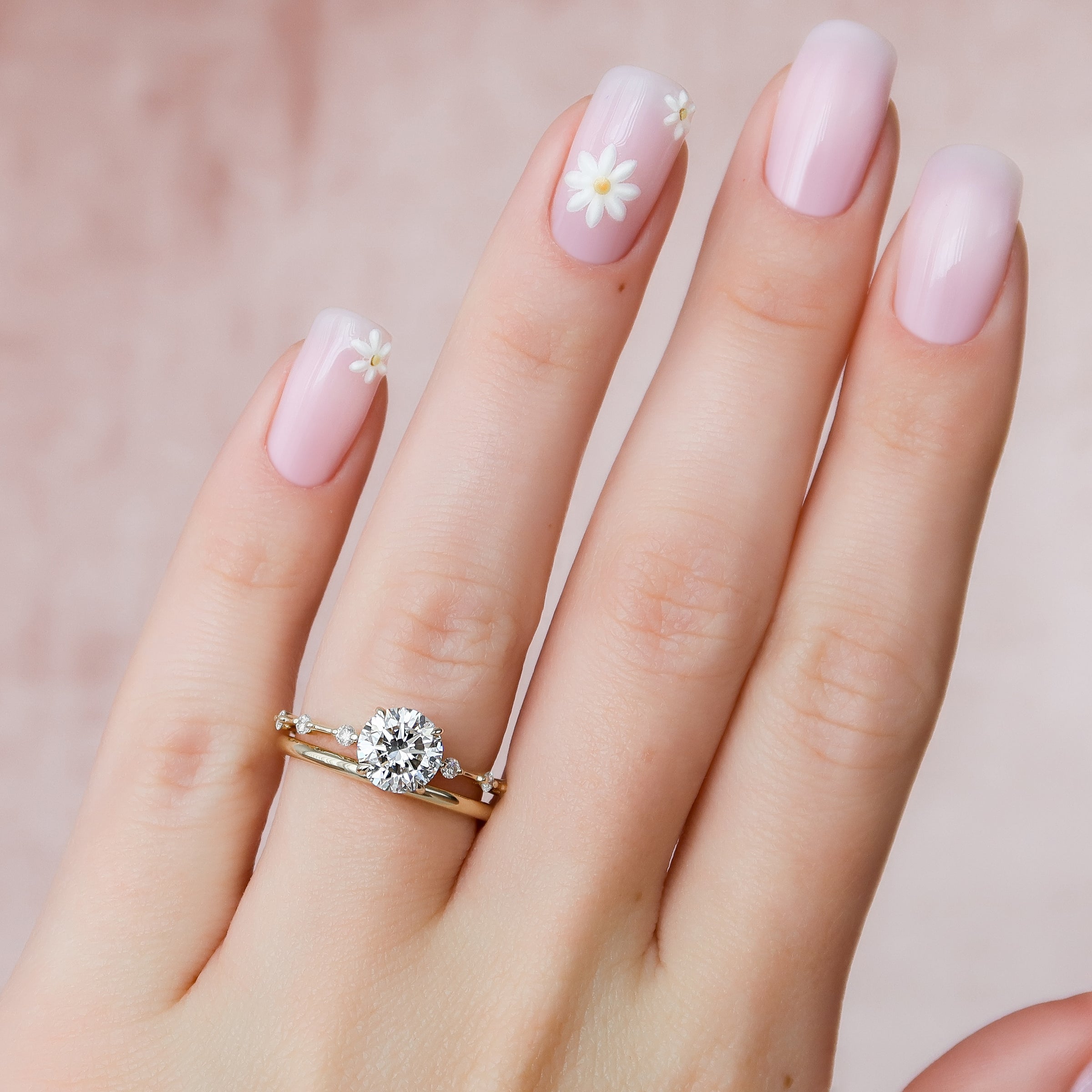 The Penelope Set With A 2 Carat Round Lab Diamond
