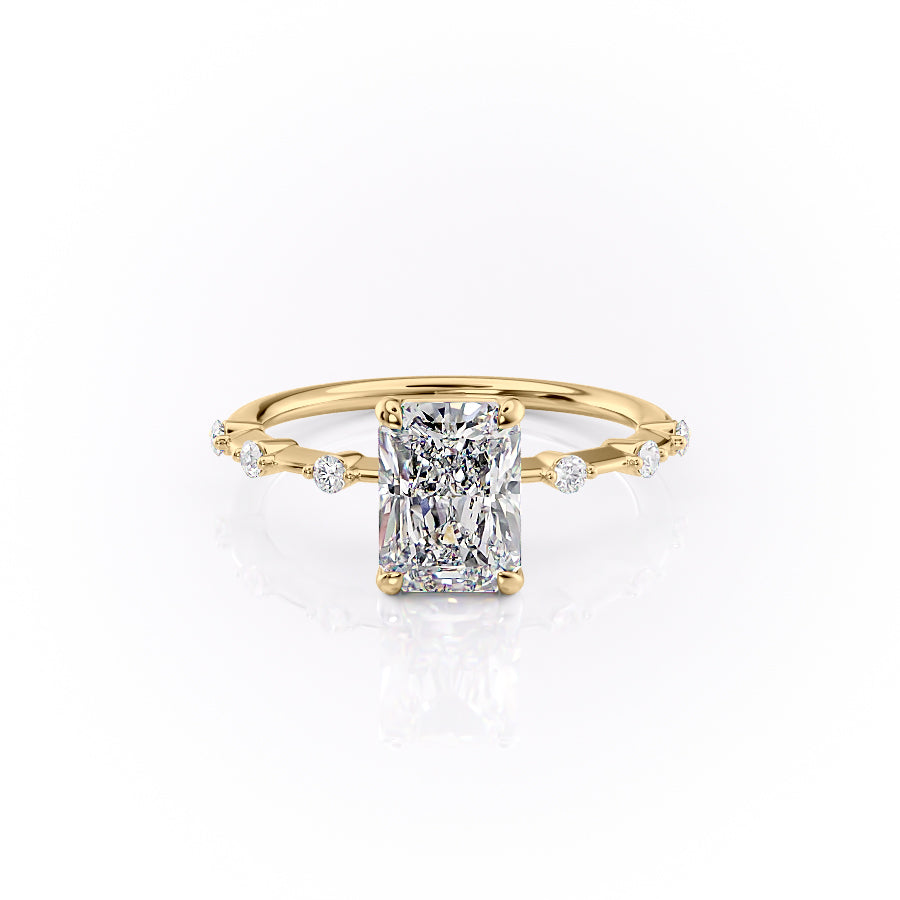 The Penelope Set With A 2 Carat Radiant Lab Diamond
