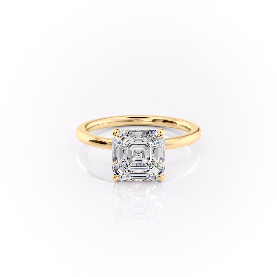 The Nelly Set With A 2 Carat Asscher Lab Diamond