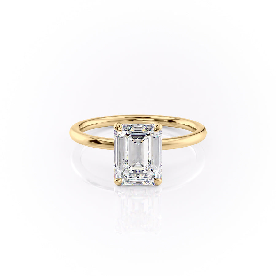 The Nelly Set With A 2 Carat Emerald Lab Diamond