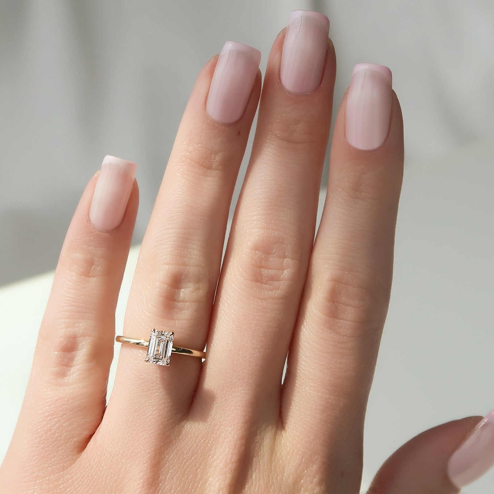 The Nelly Set With A 2 Carat Emerald Lab Diamond