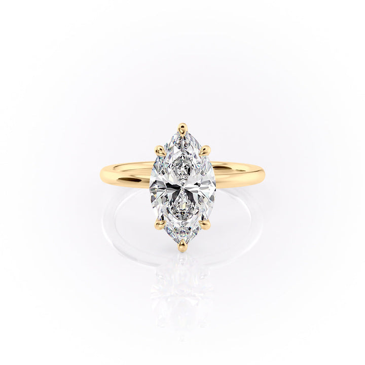 The Nelly Set With A 2 Carat Marquise Lab Diamond