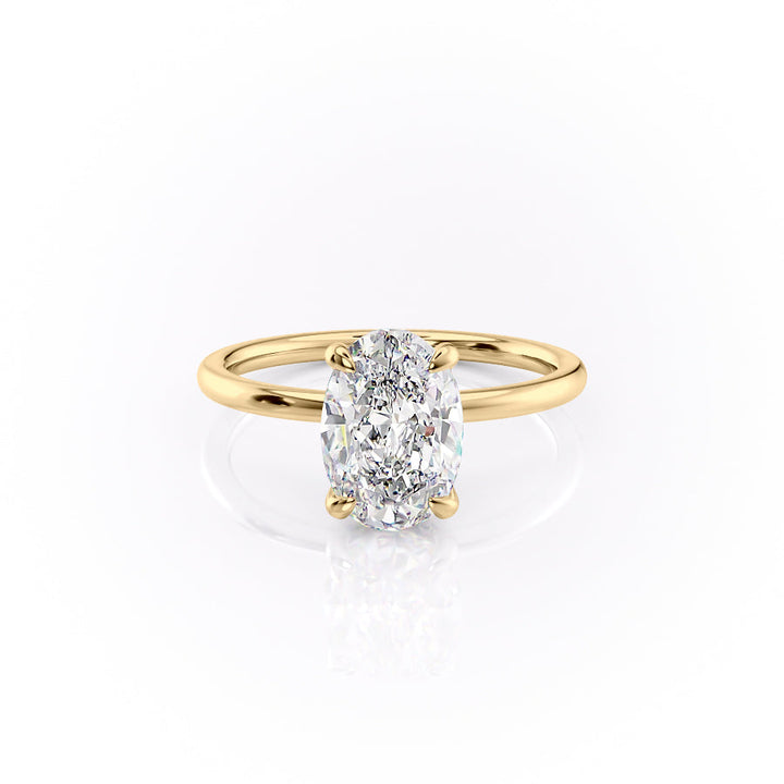 The Nelly Set With A 2 Carat Oval Lab Diamond