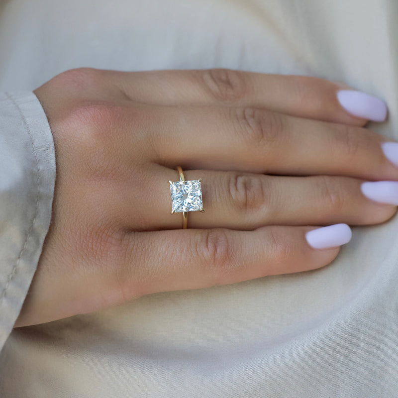 The Nelly Set With A 2 Carat Princess Lab Diamond