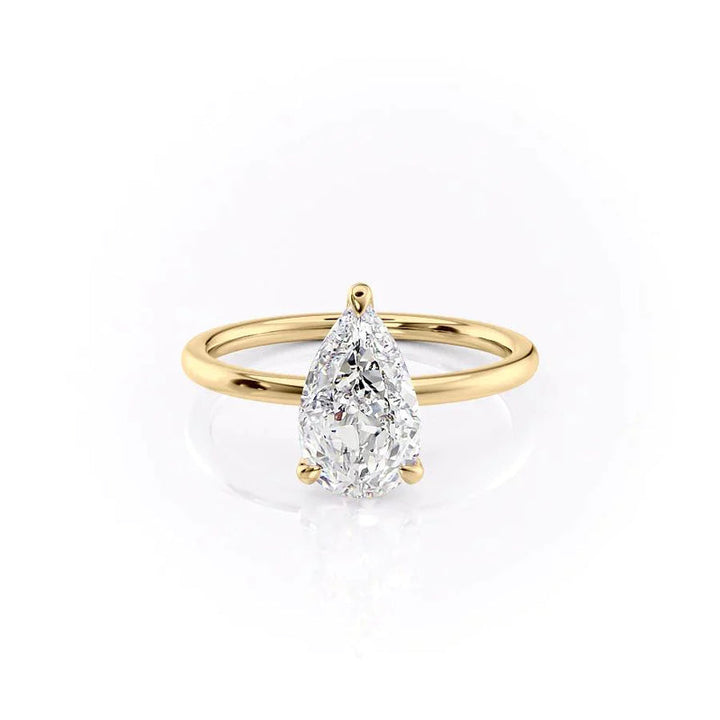 The Nelly Set With A 2 Carat Pear Lab Diamond