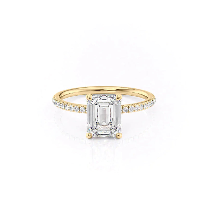 The Pave Nelly Set With A 2 Carat Emerald Lab Diamond
