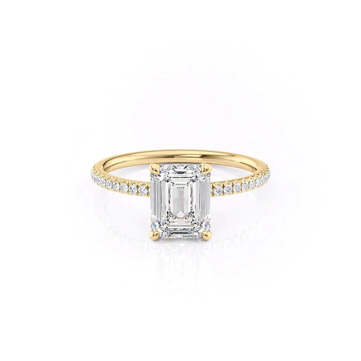 The Pave Nelly Set With A 2 Carat Emerald Lab Diamond