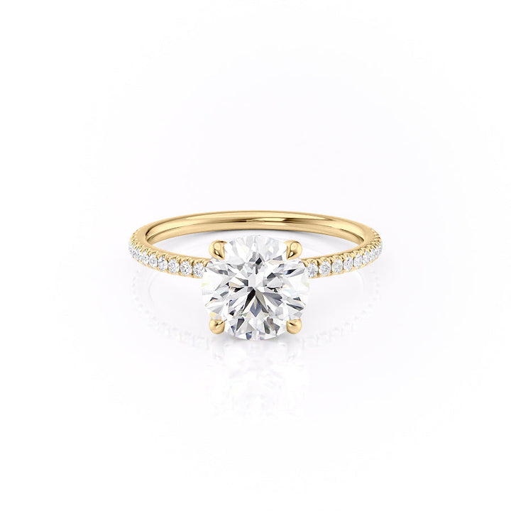The Pave Nelly Set With A 2 Carat Round Lab Diamond