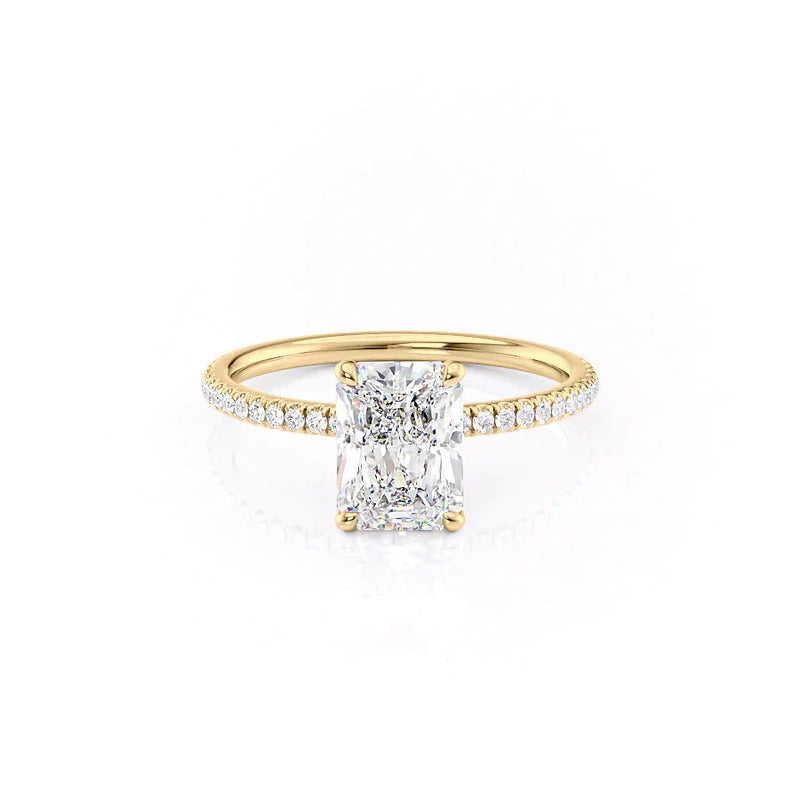 The Pave Nelly Set With A 2 Carat Radiant Lab Diamond