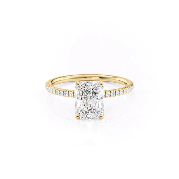 The Pave Nelly Set With A 2 Carat Radiant Lab Diamond