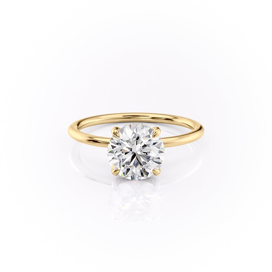 The Crown Kamellie Set With A 2 Carat Round Lab Diamond