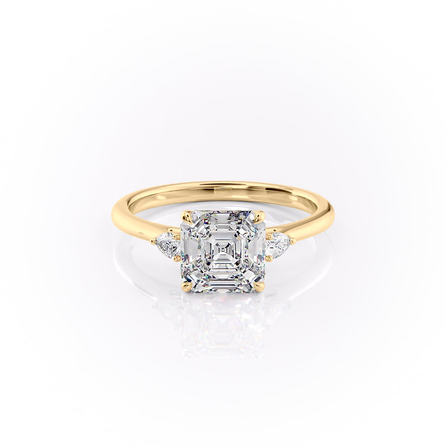 The Pears Liv Set With A 2 Carat Asscher Lab Diamond
