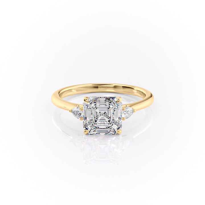 The Pears Liv Set With A 2 Carat Asscher Lab Diamond