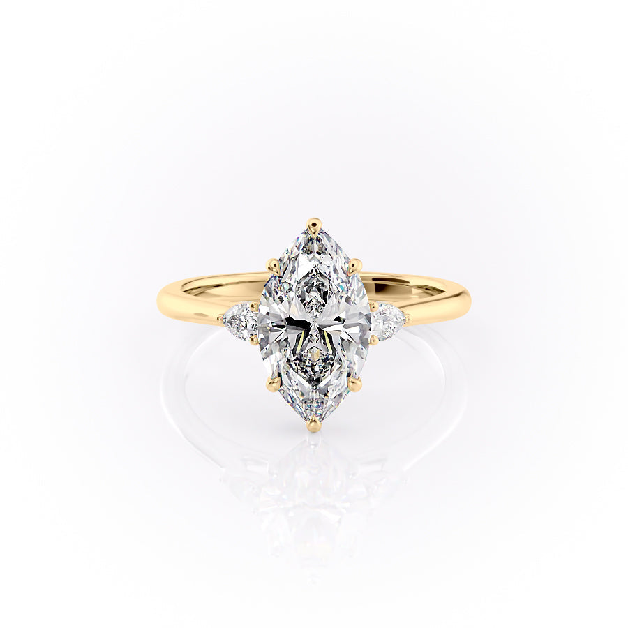 The Pears Liv Set With A 2 Carat Marquise Lab Diamond