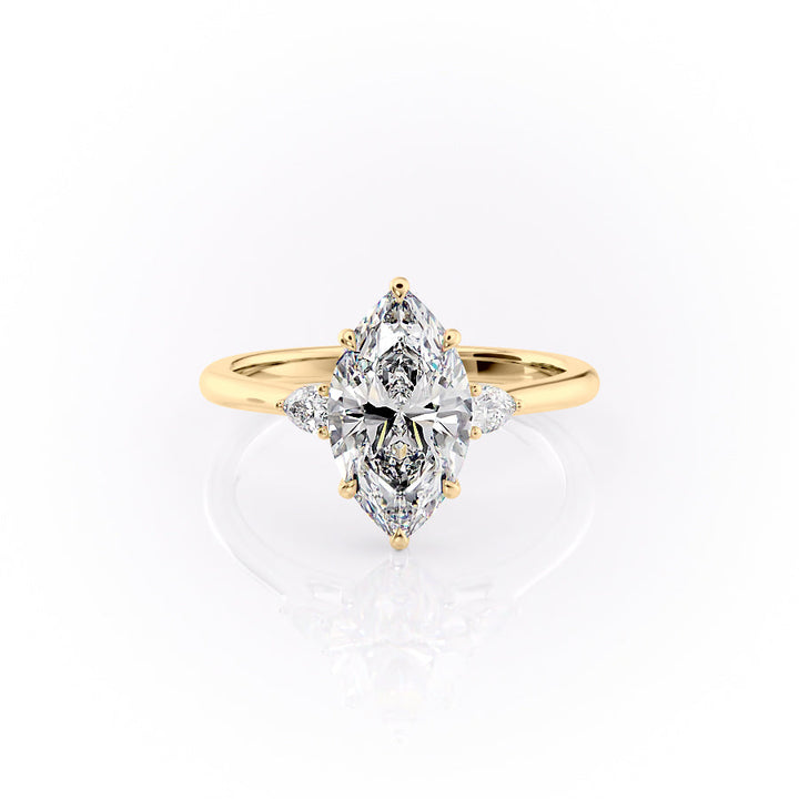 The Pears Liv Set With A 2 Carat Marquise Lab Diamond