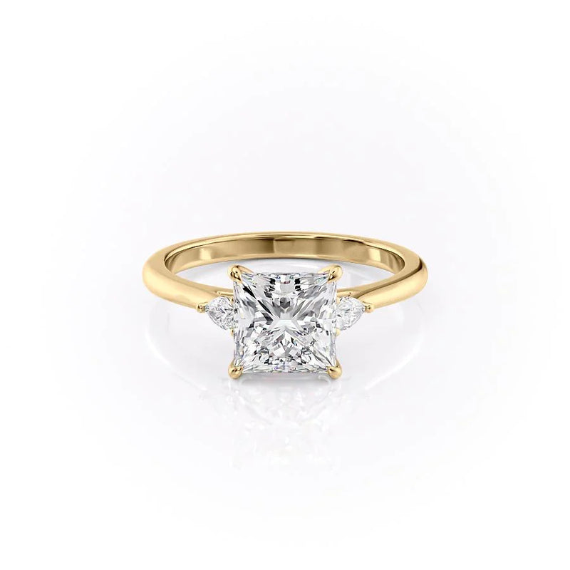 The Pears Liv Set With A 2 Carat Princess Lab Diamond