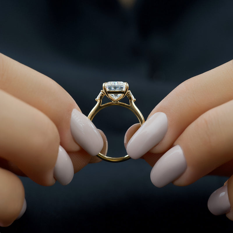 The Pears Liv Set With A 2 Carat Radiant Lab Diamond