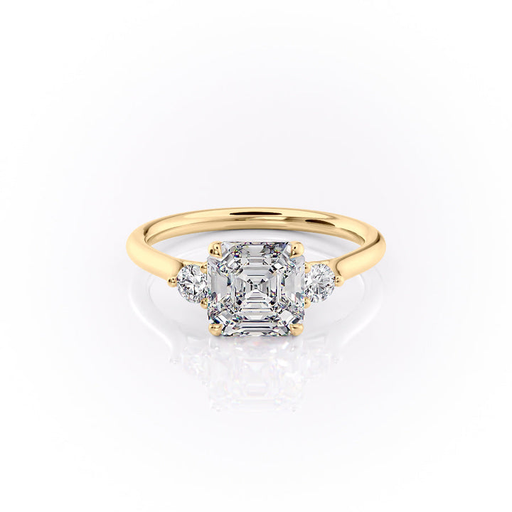 The Lia Set With A 2 Carat Asscher Lab Diamond