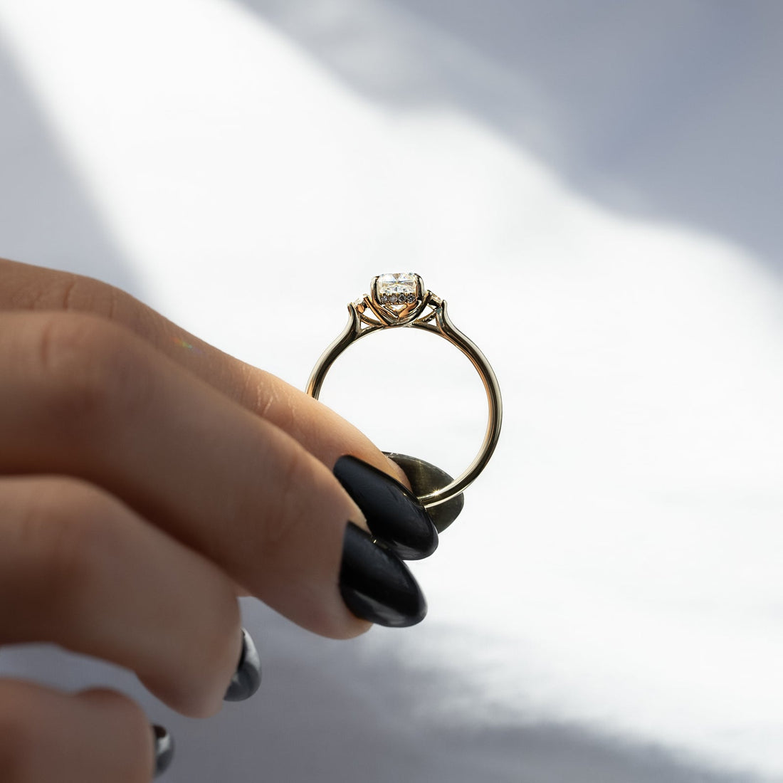 The Lia Set With A 2 Carat Cushion Lab Diamond