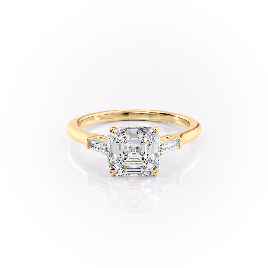 The Liv Set With A 2 Carat Asscher Lab Diamond
