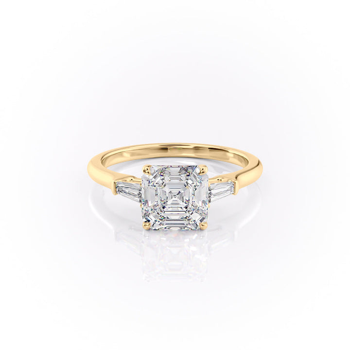 The Liv Set With A 2 Carat Asscher Lab Diamond