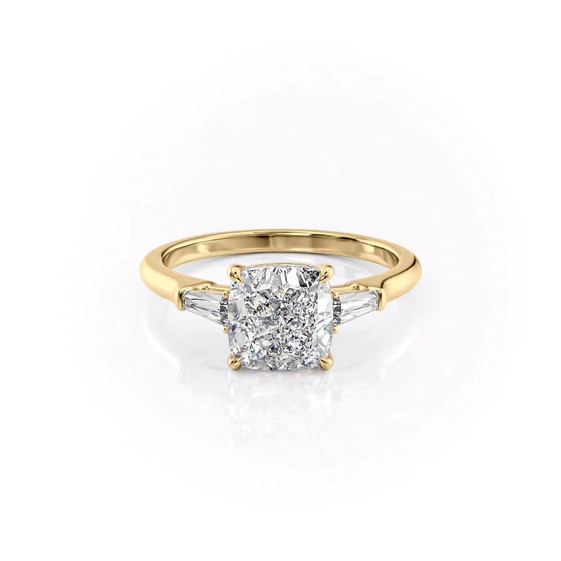 The Liv Set With A 2 Carat Cushion Lab Diamond